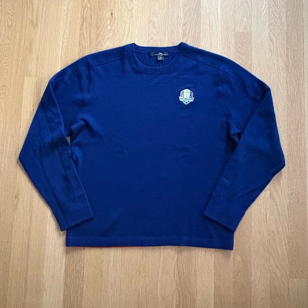 Ralph Lauren 2016 Ryder Cup Royal Blue Crewneck Lightweight Sweater / Men’s L